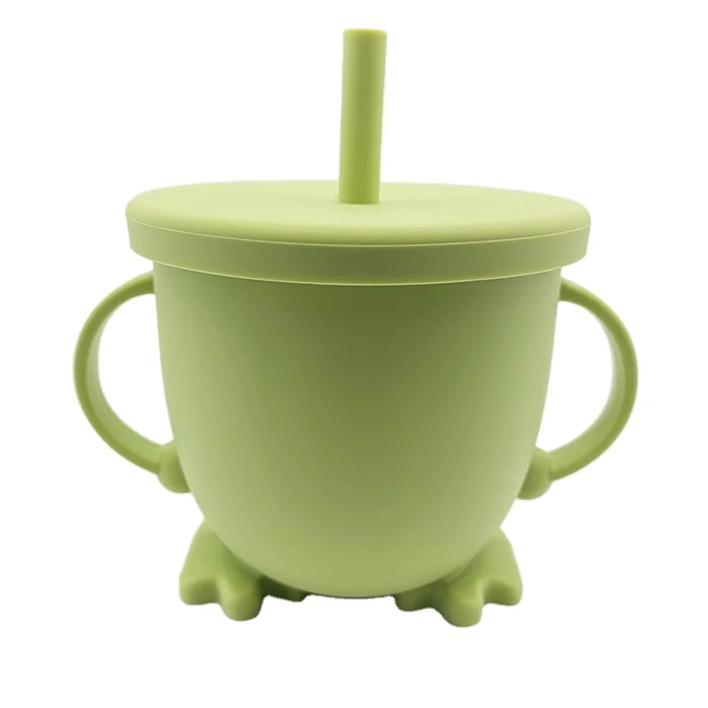 

New Product Food Grade silicone baby cup for drinking water No Spill Food Baby sippy cup for baby silicone