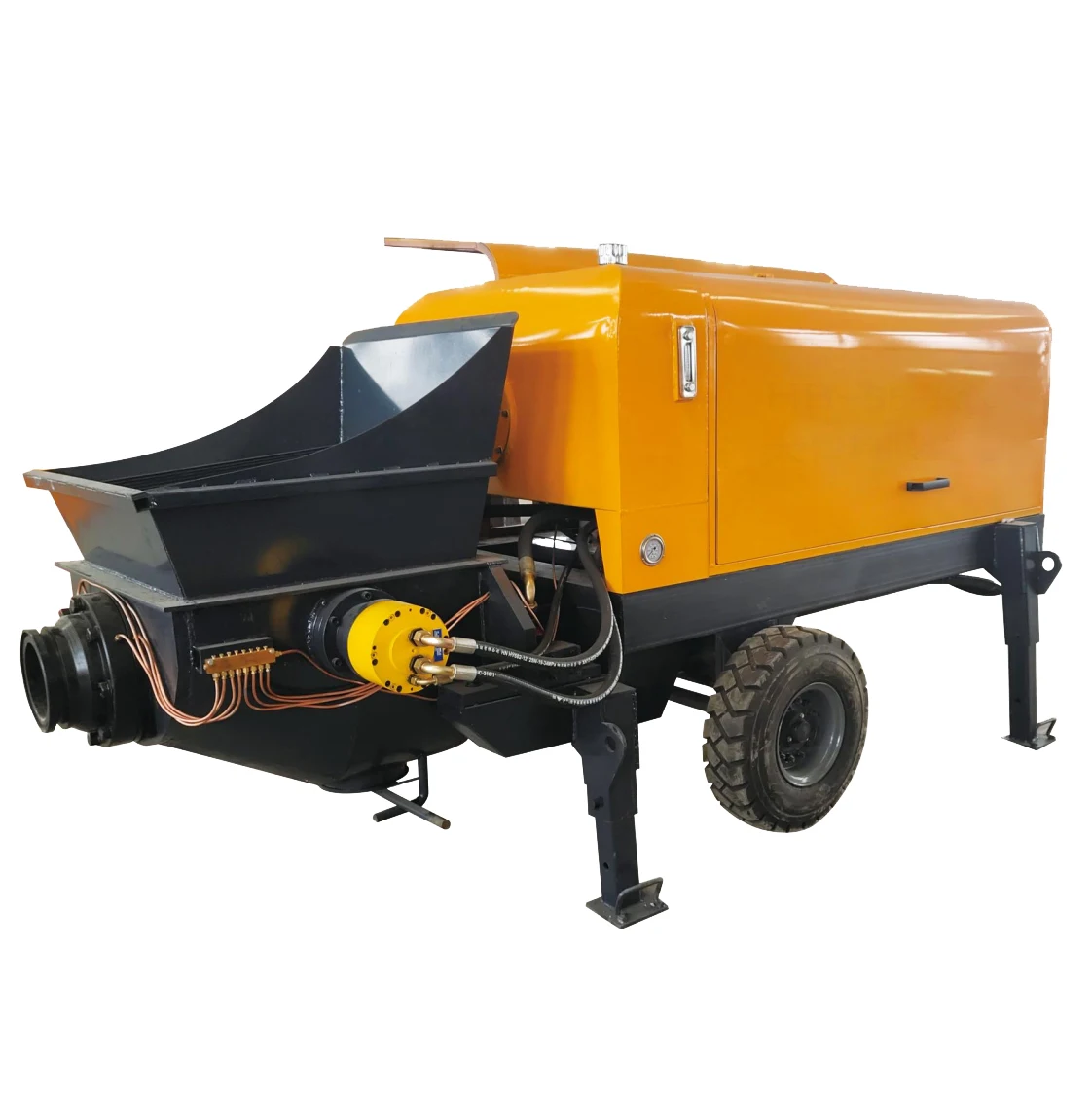 Mini Concrete Pump Diesel Concrete Mixer Truck Pump for Construction Mortar Concrete Pump