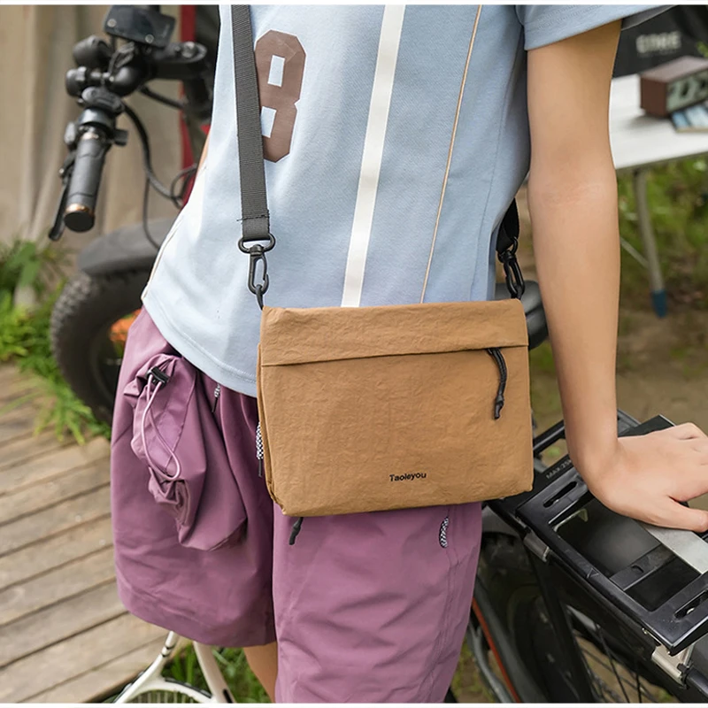 Japanische Unisex-Umhängetasche, ultraleichte Nylon-Polyester-Herren-Outdoor-Sport-Umhängetasche, einfarbige Damen-Umhängetasche – Detail 8