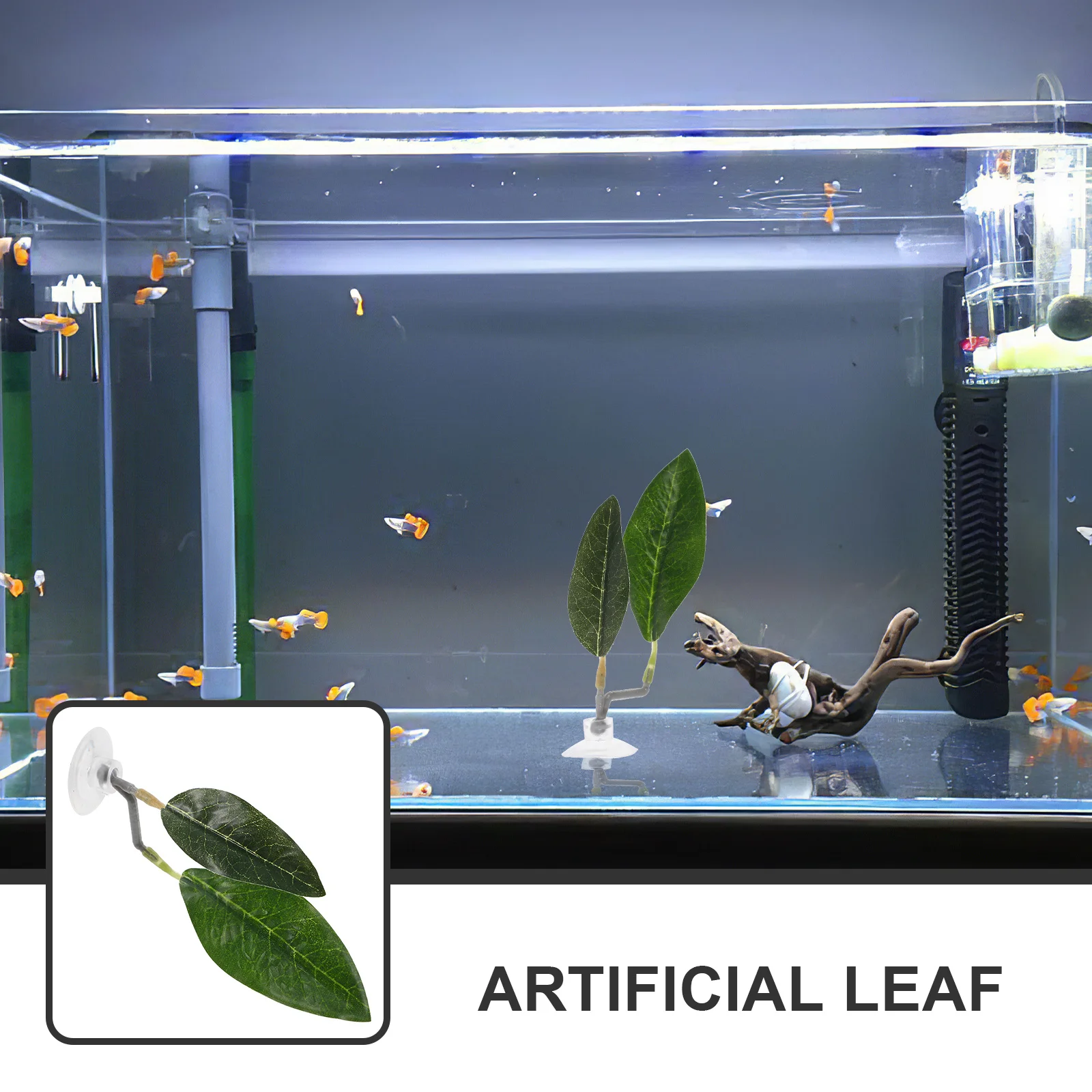 

Suction Cup Betta Leaf Hammock For Fish Resting Bed Breeding Spawning Tank Decor Aquarium Plants Accessories