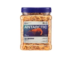 Freeze Dried Antarctic Krill Shrimp High Protein Color Enhancing Feed Tropical Fish Food