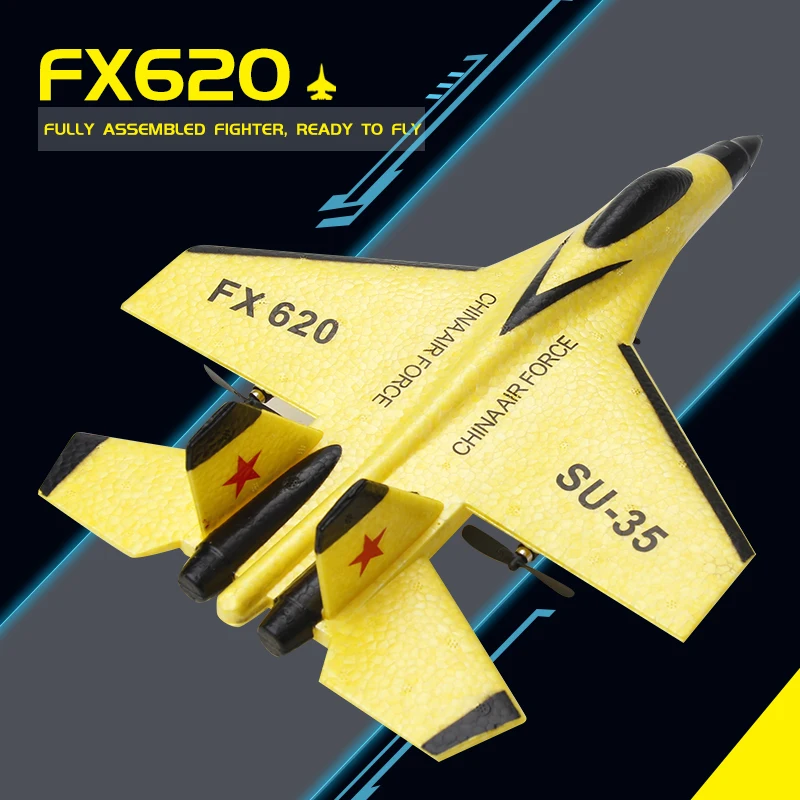 FX620 2.4G Radio EPP Foam Remote Control Flying Model Glider With LED Lights Aircraft Airplanes For Children Gift