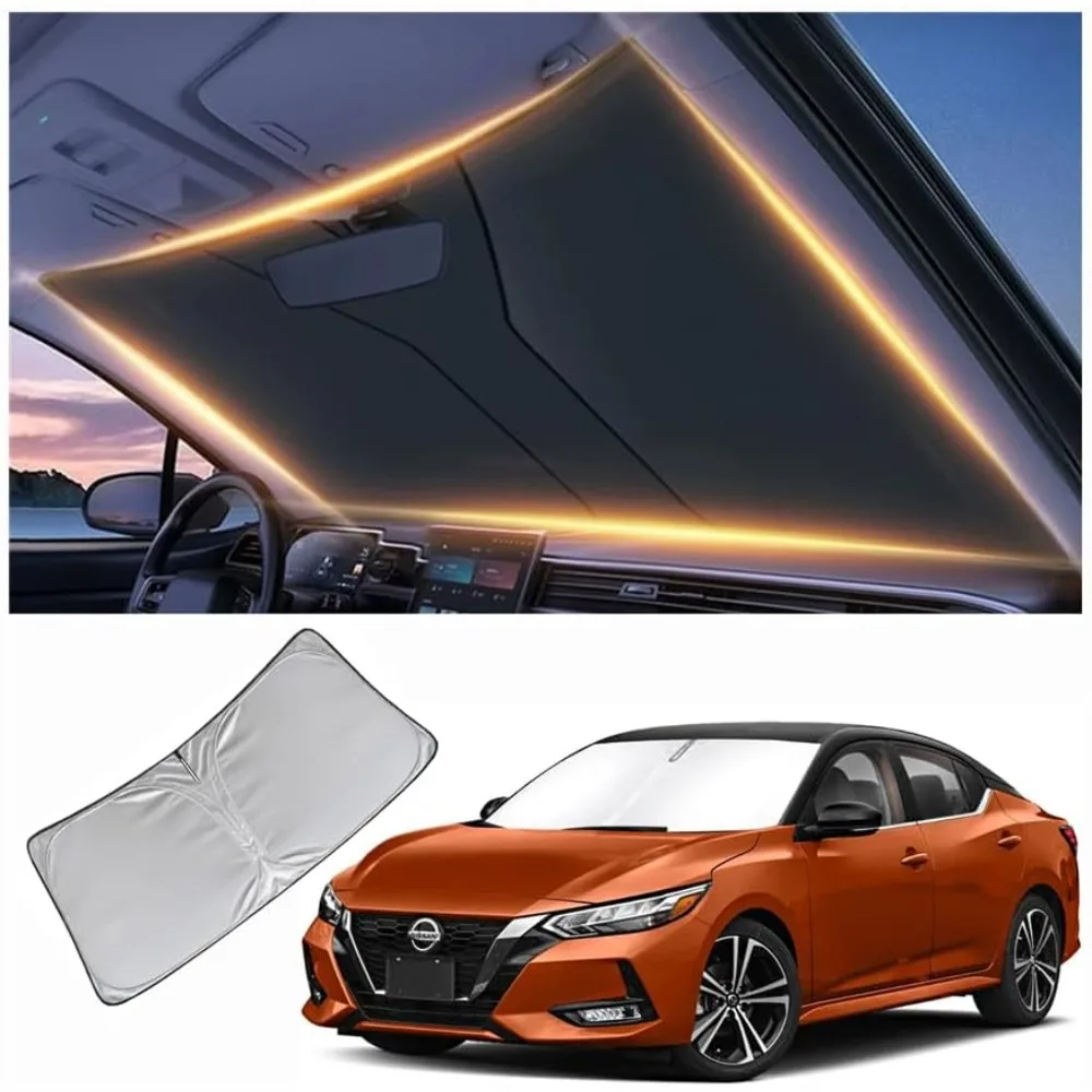 

windshield sun shade for nissan sentra front window shades cover for 2010-2025 sentra windshield sun visor protector car accesso