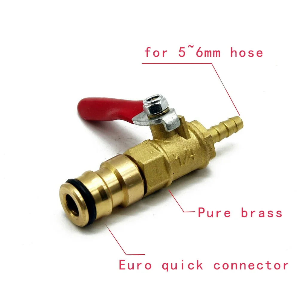Solar Panel Cleaning Pure Brass Valve for Water Fed Pole Window Cleaner