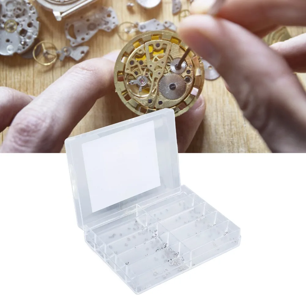 200pcs Precision Stainless Steel Watch Pusher Button Metal Material 10 Sizes Snap Ring Circlip Watch Maintenance