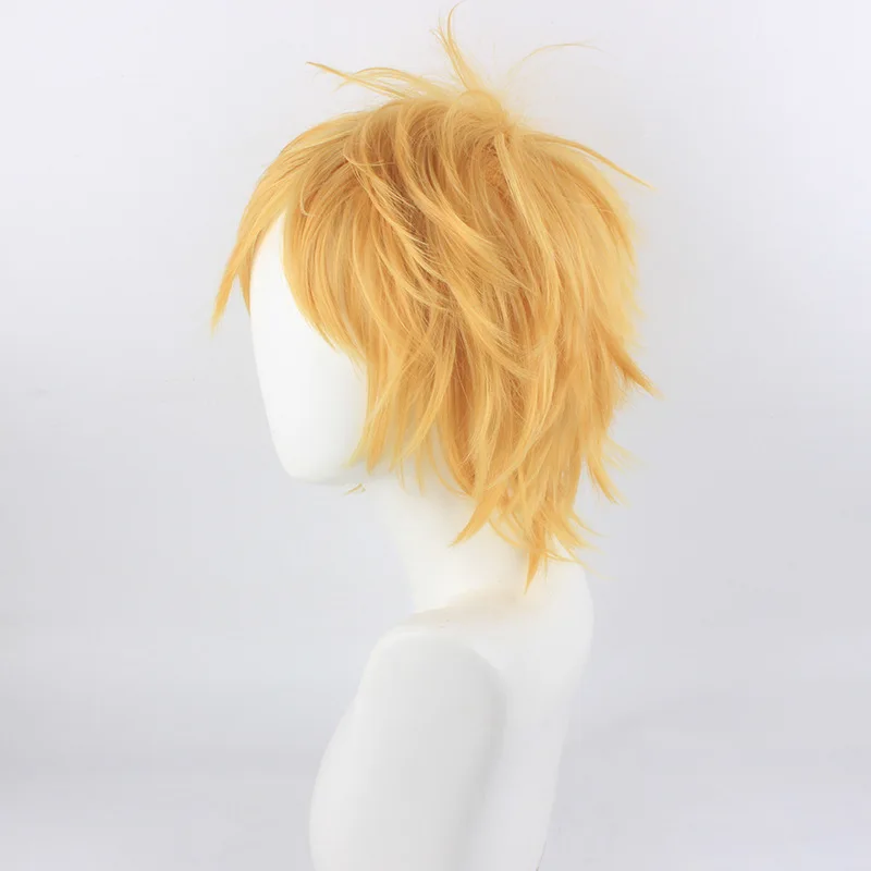 Peluca con puntas naranja de Uzumaki del anime: peluca completa para cosplay