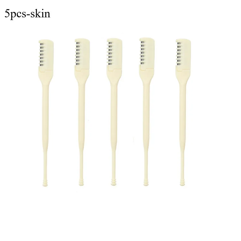 5-teiliges manuelles Nasenhaartrimmer-Set, einfaches Entfernen von Haaren, leicht zu reinigen, batteriefreie Bedienung, reisefreundlich – Detail 7