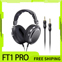 Fiio FT1 Pro Headphone Open Flat Headband Wired Hifi Headphones Customized 1μm Ultra-slim Diaphragm 374g 20Ω Sensitivity