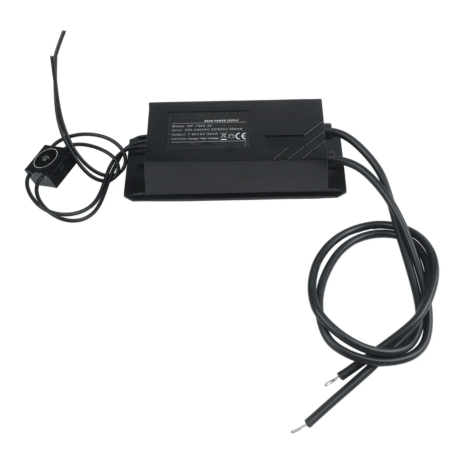 7500V 30mA Electronic Neon Sign Transformer Power Supply For High For Frequency High Voltage Load 2-6M Tube For Lighting Ballast