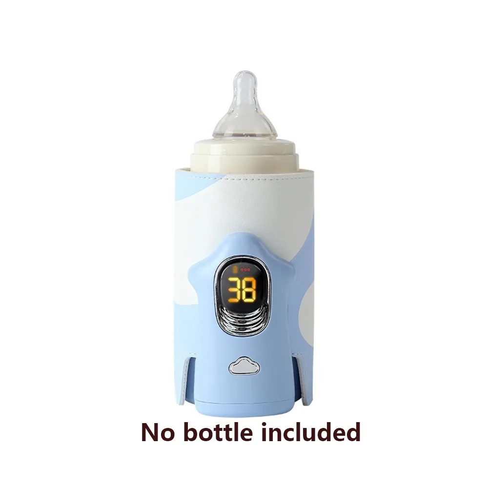 

Multifunction Baby Bottle Warmer Wireless 6 Heat Level Breast Milk Warmer Accurate Temperature Control Insulated