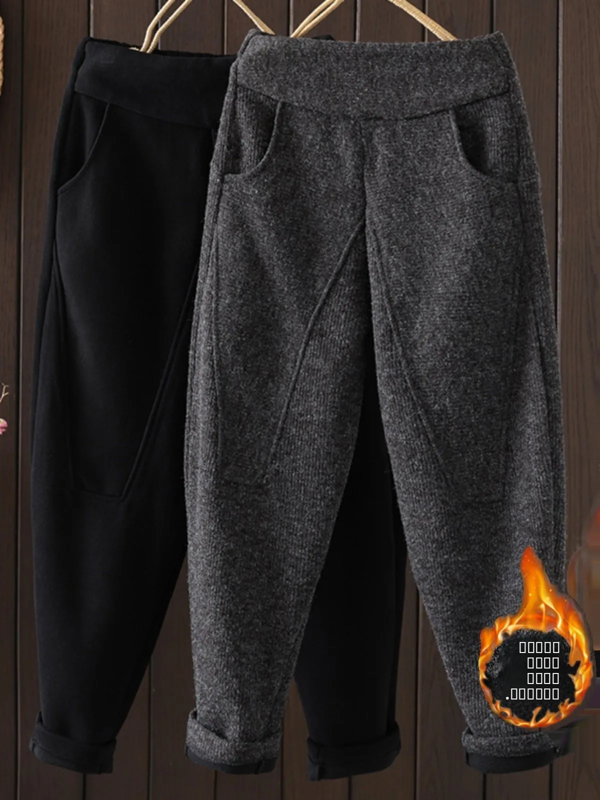 

Женские повседневные спортивные брюки-джоггеры с высокой талией, свободного кроя, в стиле Harlan, с объемным кроем, черные, больших размеров