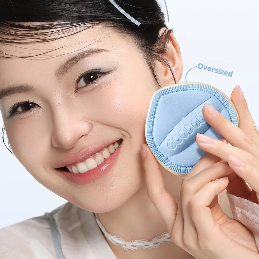 Marshmallow Soft Puff für Flüssig-Foundation Übergroßer Velours-Puderquaste Nass/Trocken Dual-Use für Makelloses Finish Make-up Schwammquaste – Detail 5