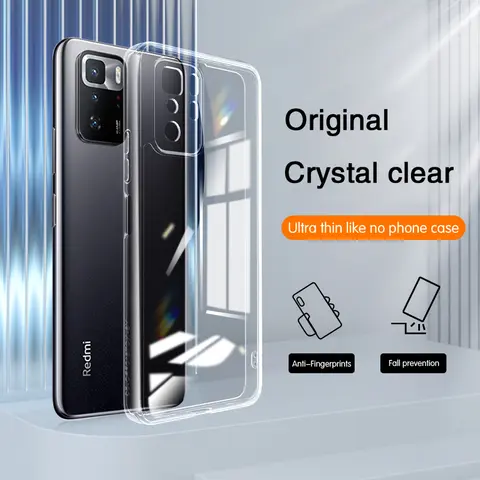 Slim TPU Phone Case for Redmi Note 10 Pro Max Lite 10S 10T Note10 10Pro 10Lite 4G 5G Crystal Clear Silicone Back Covers Carcasas