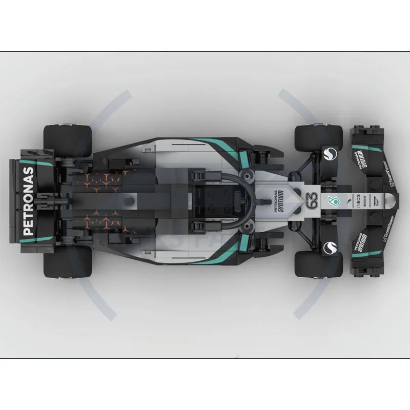 

MOC-227906 Новый W16 Formula Silverstone, спортивный автомобиль, модель строительного блока, 300 деталей, MOC, креативная игрушка для мальчиков и детей, подарок на день рождения