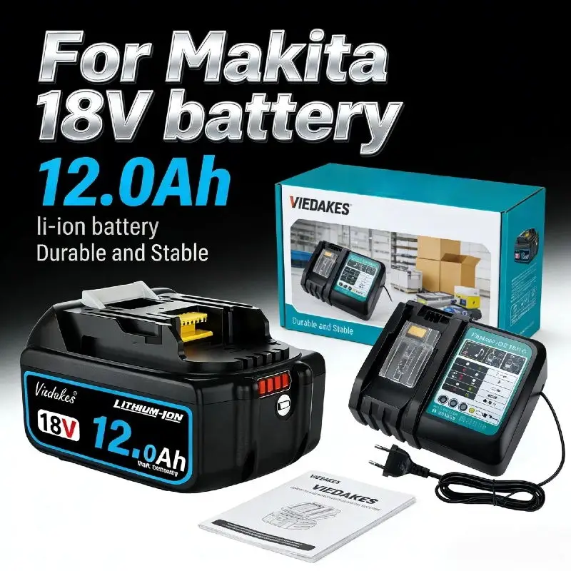 

Genuine for makita 18v battery Rechargeable Power Tool Battery, Replaceable 8Ah/10Ah/12Ah battery Lithium-ion, BL1850 BL1860B