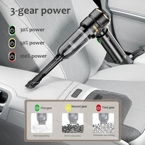 Imagen 2 del producto CENRR 998000 Aspirador de coche PA, potente aspirador de mano portátil para coche, limpiador inalámbrico, Robot, accesorios para coche