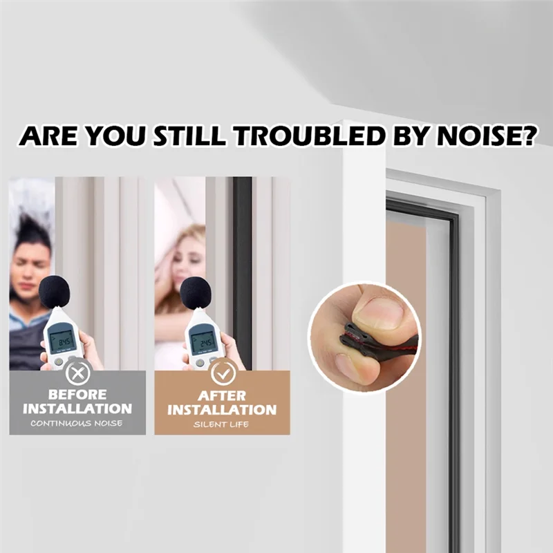 

AT02-23Ft Уплотнение для двери, силиконовая уплотнительная лента для защиты от атмосферных воздействий, самоклеящаяся дверная уплотнительная лента для дверной рамы/окна