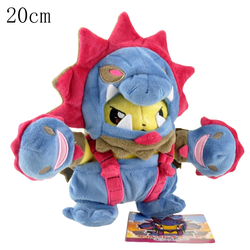 Pokopia Leuchtende Farbige und Pixel-Pikachu-Cosplay-Eevee-Plüschtiere, Charizard Peluche, Lucario, Snorlax, Garchomp, Tyranitar Puppe