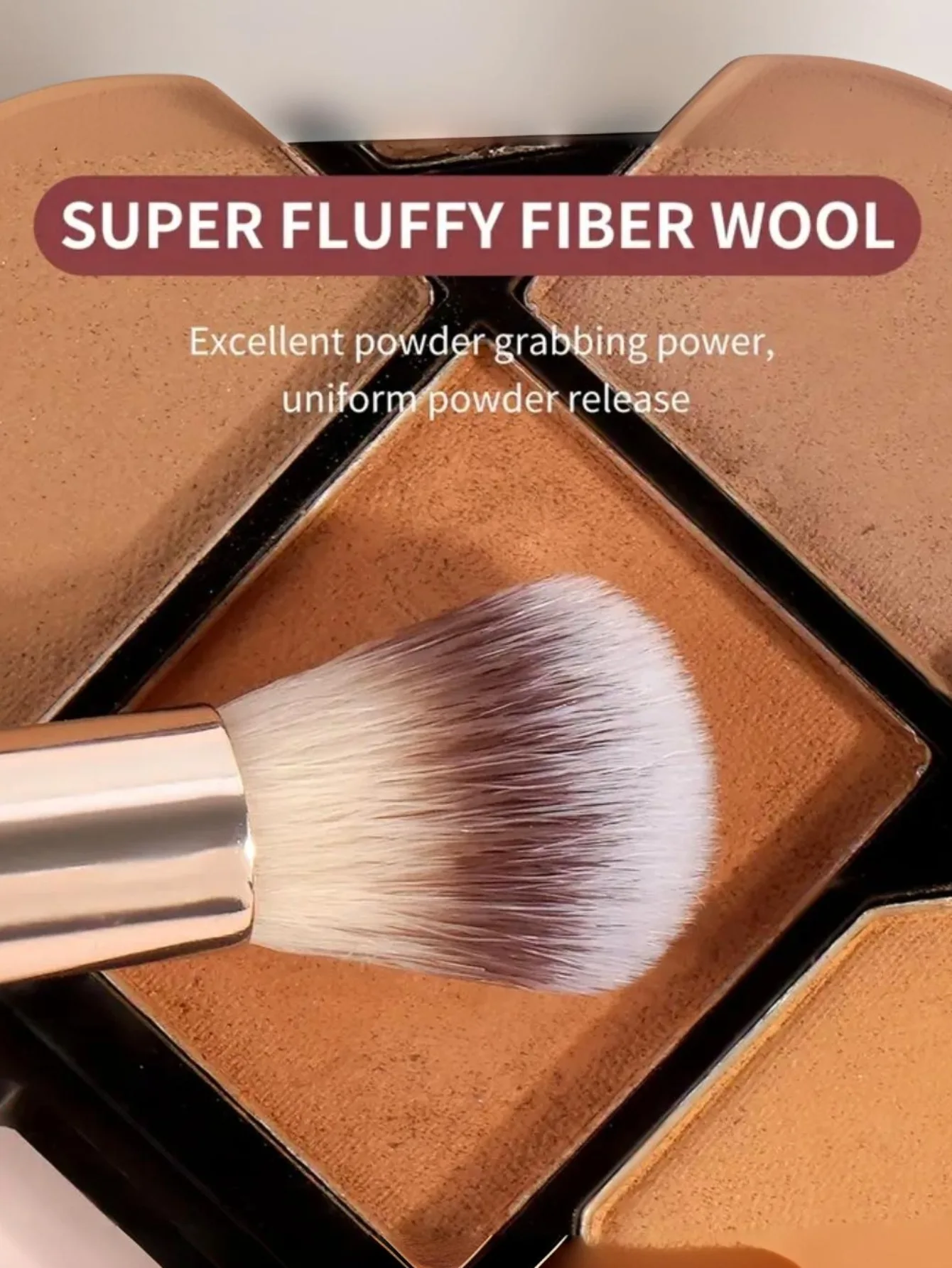 4-teiliges Make-up-Pinsel-Set mit flacher Oberseite, abgewinkelt, doppelseitig, Foundation Contour Blending, flüssiges Puder, Creme