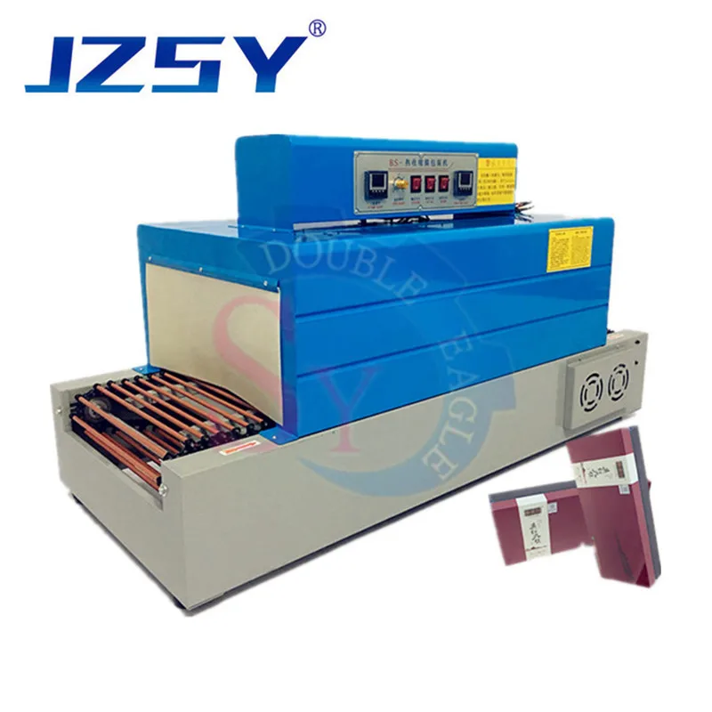 6030 모델 위 아래 이중 열 제어 체인 열 수축 포장 기계, 원적외선 수축 필름 포장 기계