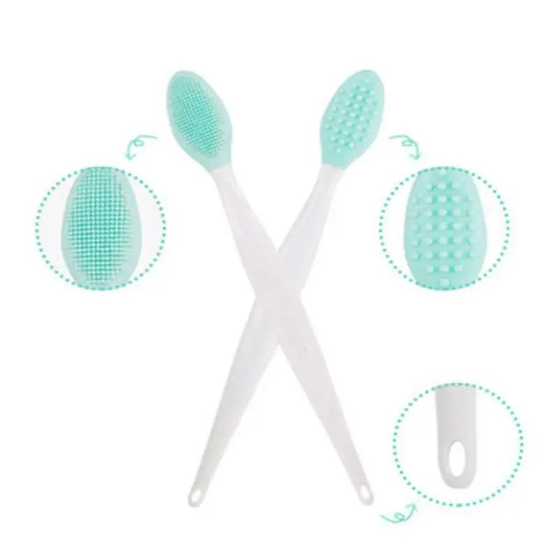 Beauty Skin Care Wash Face Silicone Brush Exfoliating Nose Clean Blackhead Removal Brush Tool With Replacement head