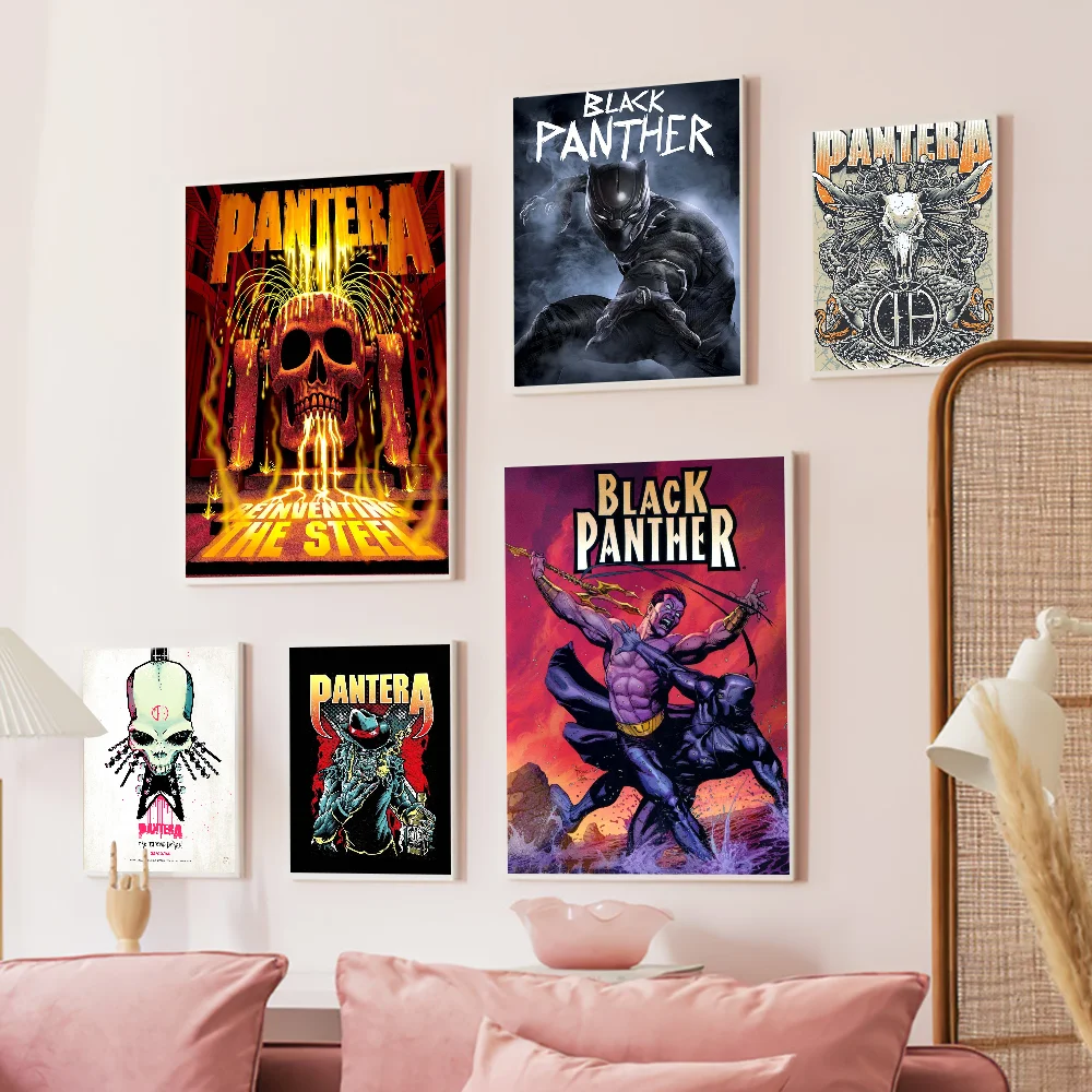 P-Pantera F-Far B-Beyond D-Driven Classic Vintage Movie Sticky Posters Vintage Room Home Bar Cafe Decor Room Wall Decor