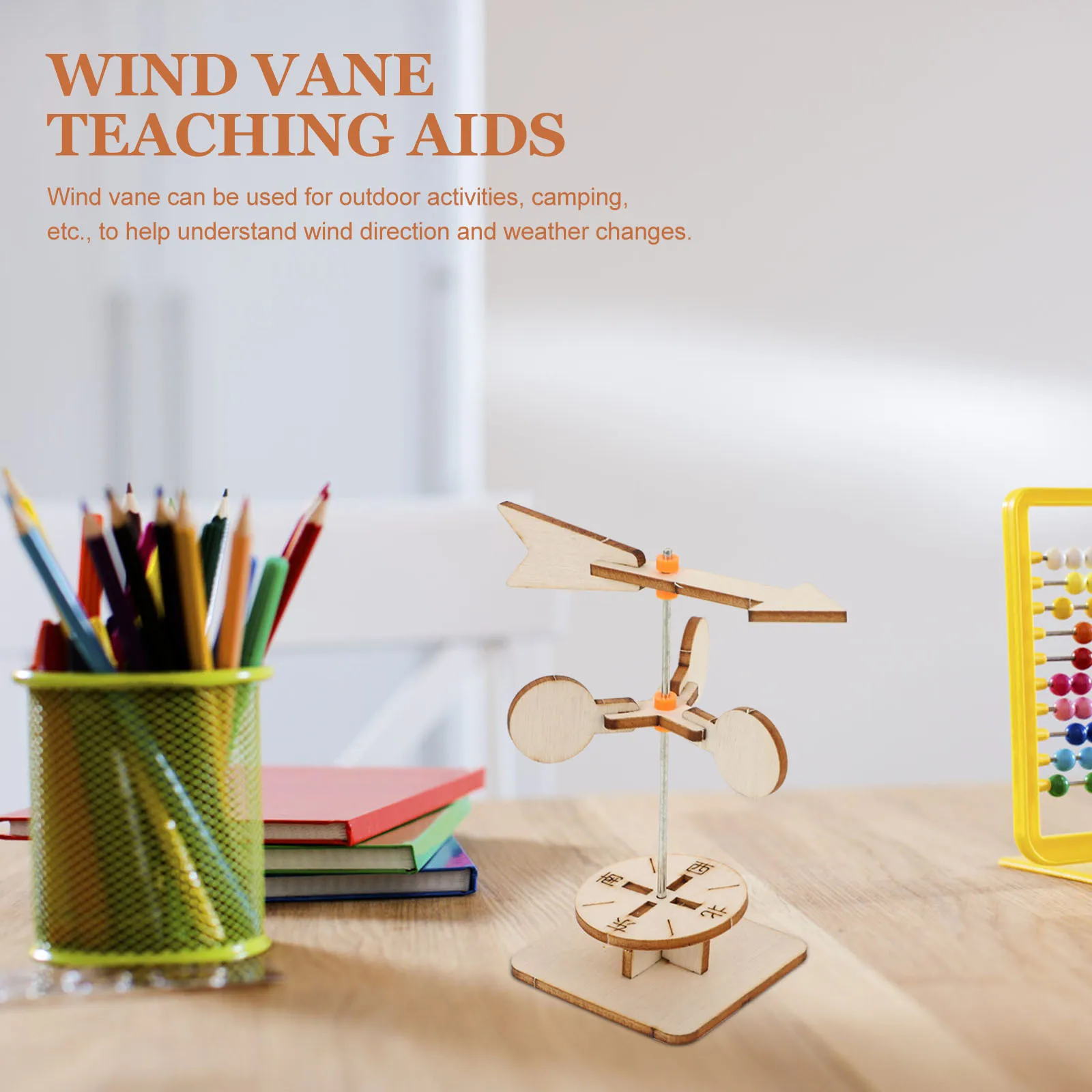 

Wind Vane Science Kit Wooden Diy Educational Stem Assembly Experiment Project For Kids Wind Speed Meter Plaything