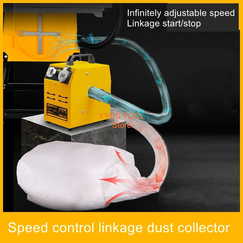 

Infinitely adjustable speed small bag multi-function linkage woodworking dust wood chip vacuum cleaner