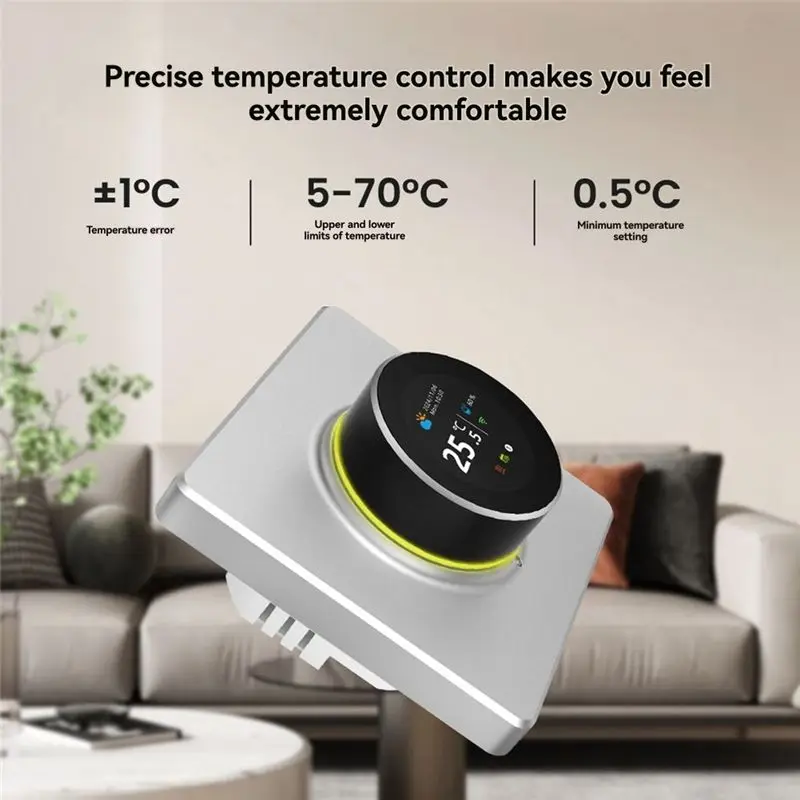 DT51 Smart Knob Tuya WiFi Thermostat Electric Heating Water Boiler Temperature Control System for Floor Heating 16A
