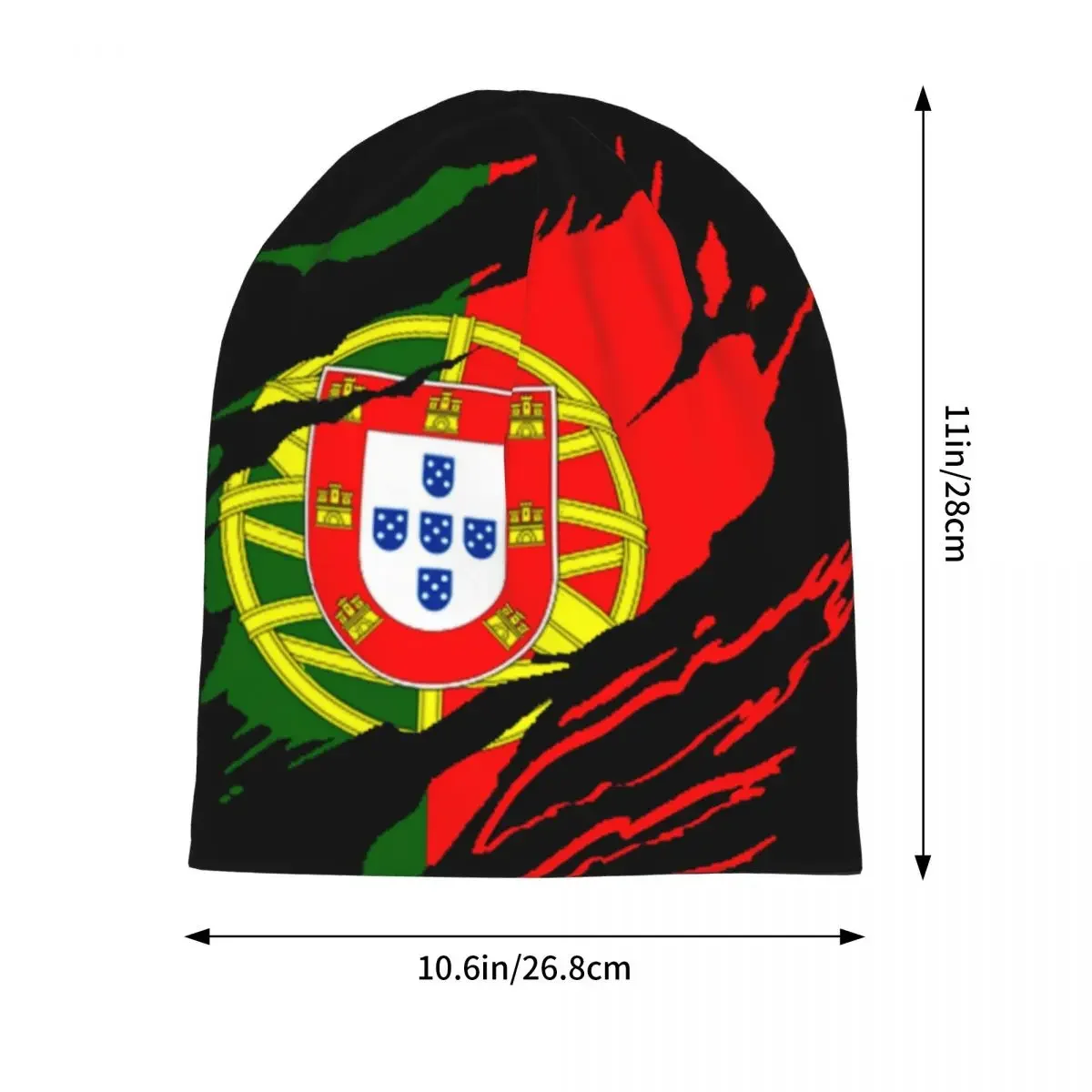 Flag Of Portugal Bonnet Hat Cool Street Skullies Beanies Hat Unisex Warm Thermal Elastic Cap