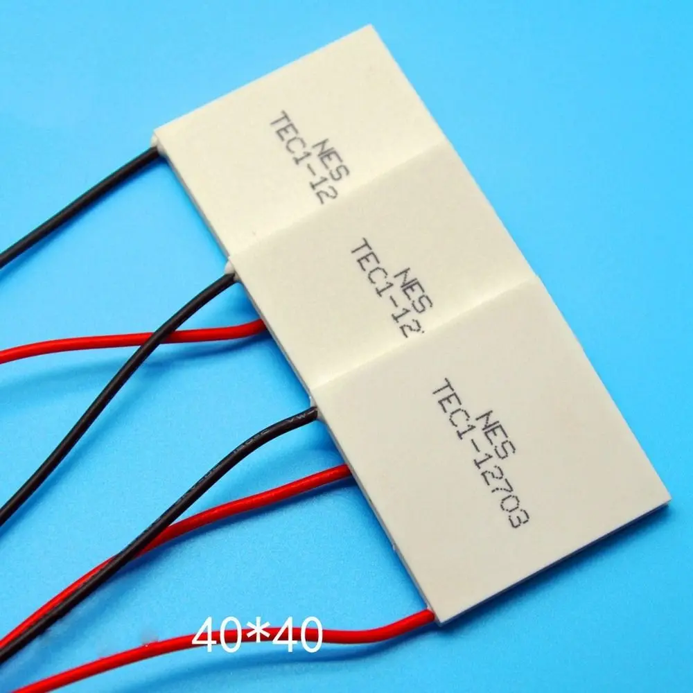 30x30mm Semiconductor Cooling Sheet 15x30mm 40x40mm Refrigeration Plate TEC1-06303 TES1-12704 Mobile Phone Cooling Refrigeration