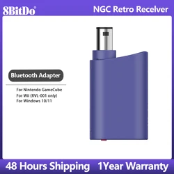 8BitDo Bluetooth NGC Retro Recelver Wireless Adapter Dongle for Nintendo GameCube Wii for Windows 10/11 Game Accessories
