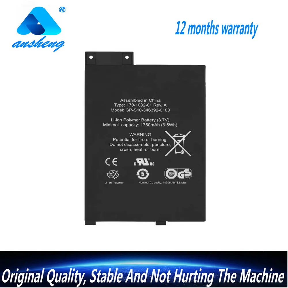 Original GP-S10-346392-0100 Battery For Amazon Kindle3 Kindle 3 S11GTSF01A D00901 3.7V  1750mAh