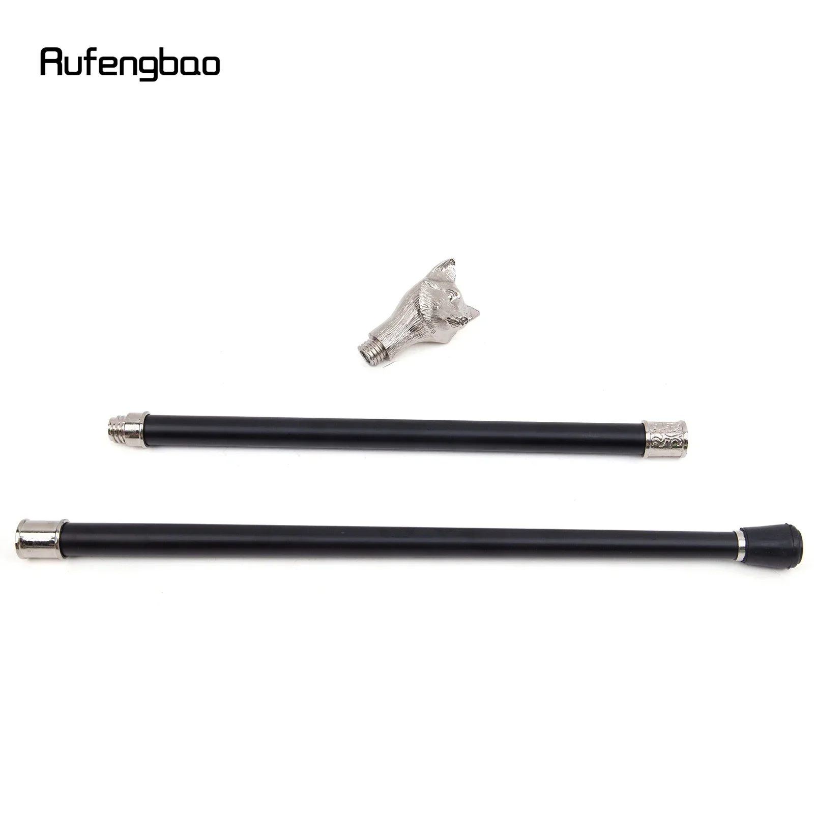 الأبيض الذئب موضة عصا للمشي الزخرفية عصا للمشي تأثيري خمر أداء الحفلات مرحلة قصب 93 سنتيمتر #6