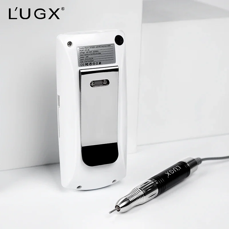 LUGX Wholesale Nails Equipment 30000rpm Acrylic Portable Rechargeable Professional Nail Drill Machine