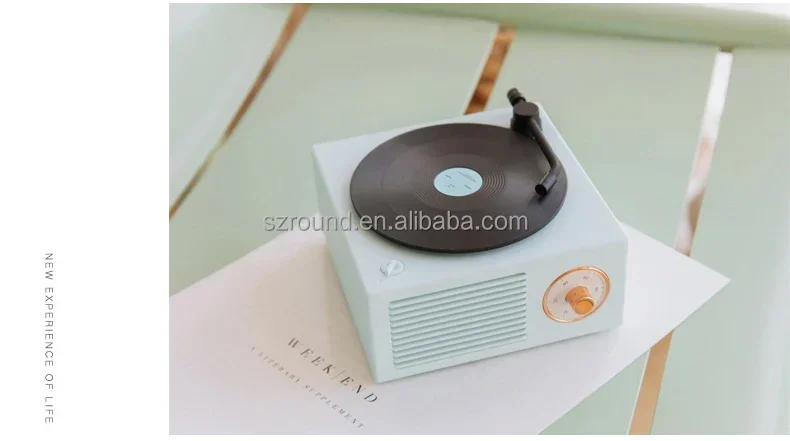 3D Stereo Bt Speaker Atomic vinyl Multi-wireless Creative Record Player trending products