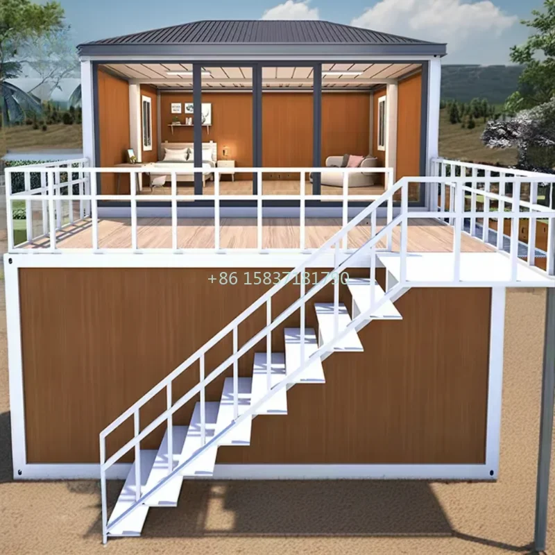 Customizable Folding House Container Luxury Modern Container House Flat Pack Villa 2 3 4 Bedroom House Container Mobile Home