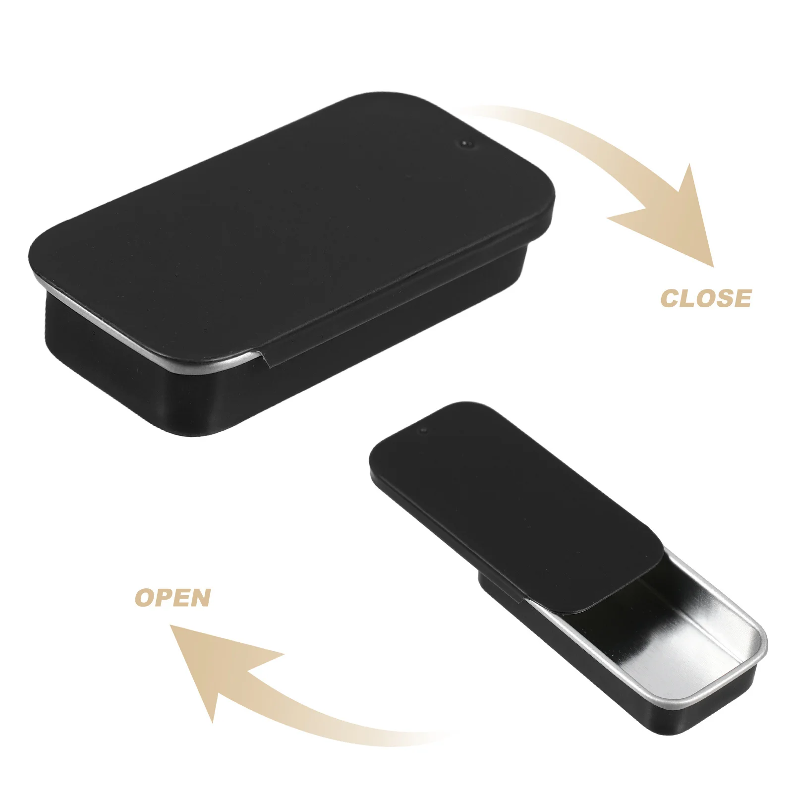 10 szt. Pudełek na żelki z przesuwaną pokrywką, małe przenośne prostokątne pojemniki na słodycze, mini pojemniki do przechowywania, etui podróżne