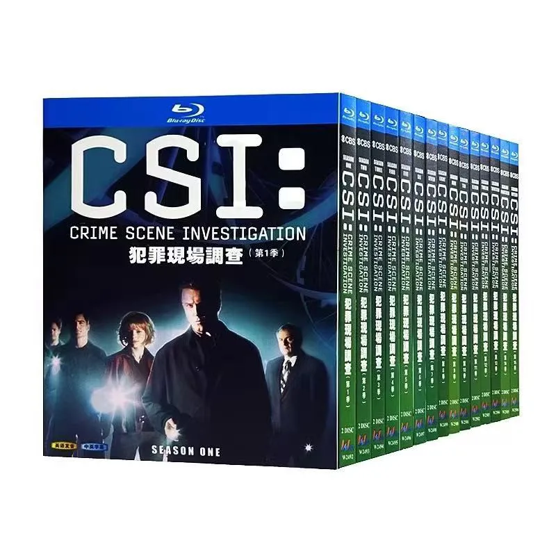 Blu-ray HD Box Set for CSI Crime Scene Investigation Seasons 1 to 15 Complete Series
