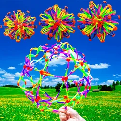 1 Pcs Outdoor Magical Colorful Telescopic Ball for Children Birthday Baby Shower Party Celebration Kindergarten Gift Reward