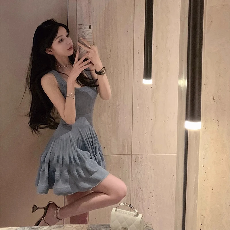 

2024 New Female Clothing Woman Clothe Women Dress Evening Party Elegant Dresses Prom Dress Summer Hollowed Out Casual Tank Dress