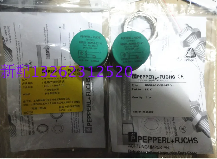 

NBN25-30GM50-E2-V1 NBN25-30GM50-E0-V1 NBN25-30GM60-E2-V1 Новый высококачественный индуктивный датчик приближения P+F