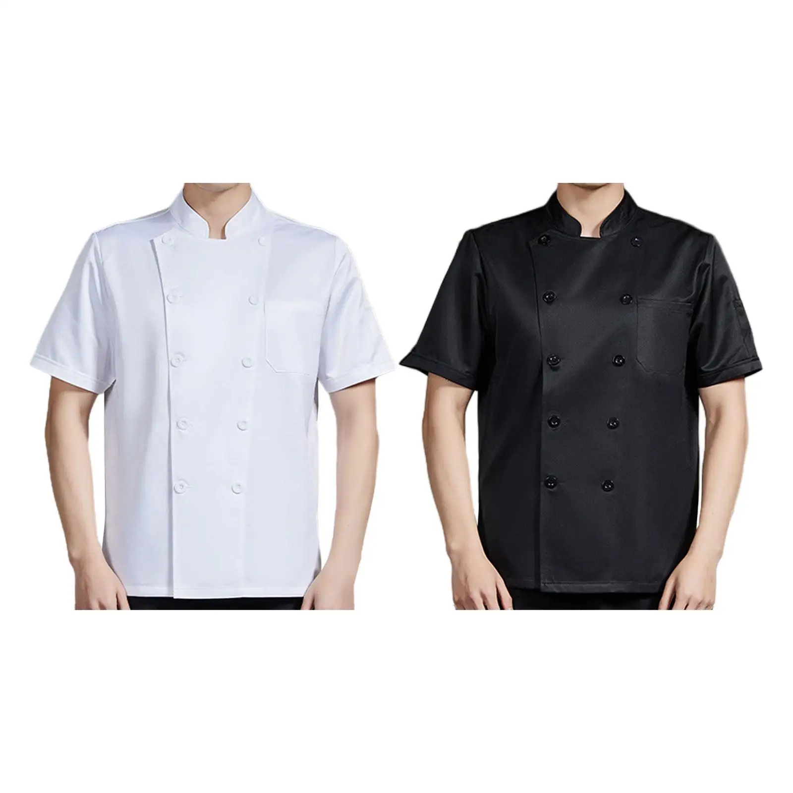 Jaqueta Chef para Indústria Alimentar, Uniforme Garçom, Casaco Chef, Camisa, Workwear, Uniforme