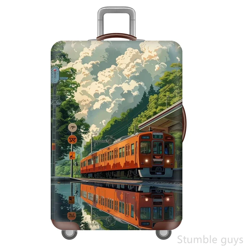 

Прочный эластичный чехол для багажа, защитный чехол от пыли, прочный, подходит для всех видов путешествий, подходит для чемоданов с диагональю 18-32 дюйма.