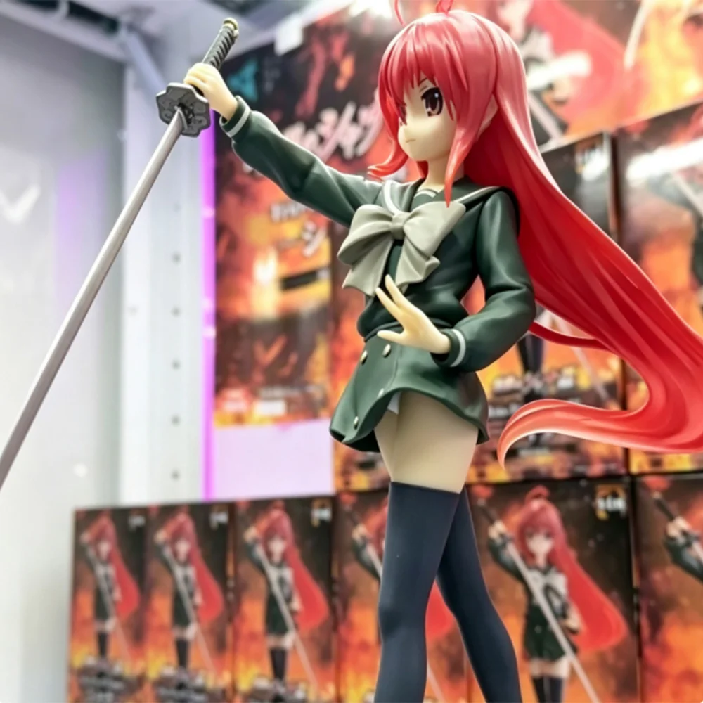 Nueva Mercancía de Anime: Figura de Acción de Shana de "The Shakugan No Shana", Cazadora de Pelo Rojo y Ojos Ardientes, Modelo Coleccionable de PVC para Adultos, Juguete de Regalo