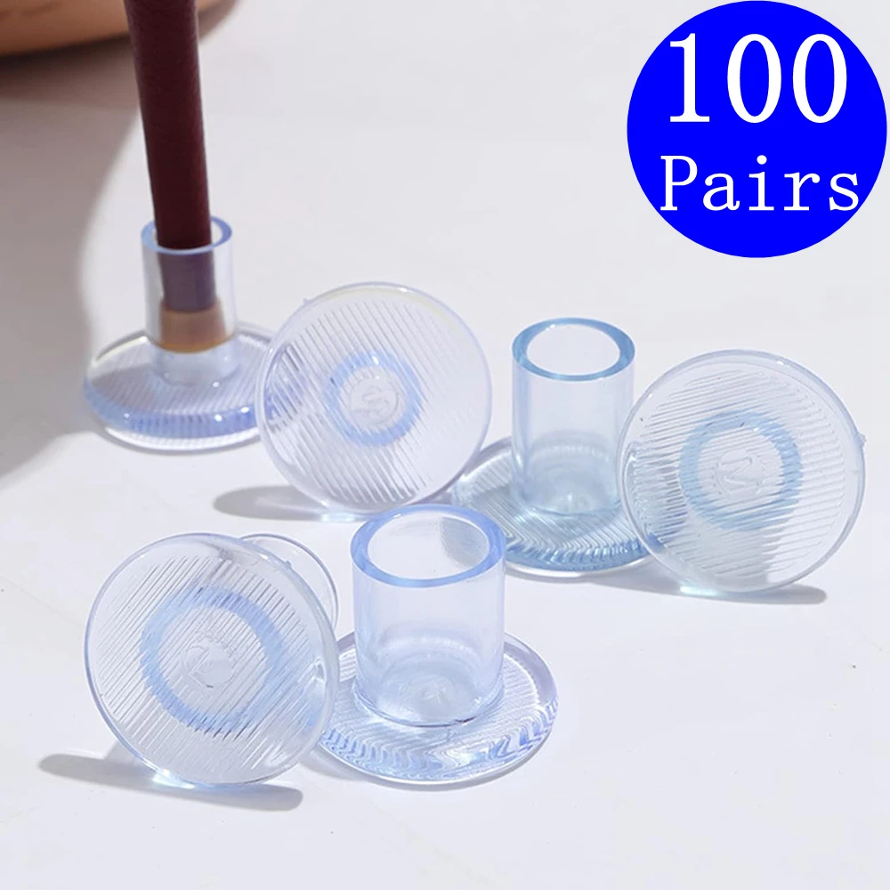 100 Pairs Heel Protector Anti-Slip Circle Type Heel Repair Caps Covers Protecting from Bricks Cracks Perfect for Outdoor Wedding