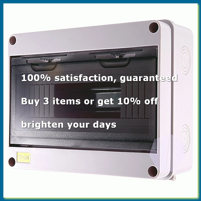 HT-12 Way IP65 Mcb Breaker Box, Distribution Protection Box ABS Power Electronic Din Rail Enclosure for Circuit Breaker