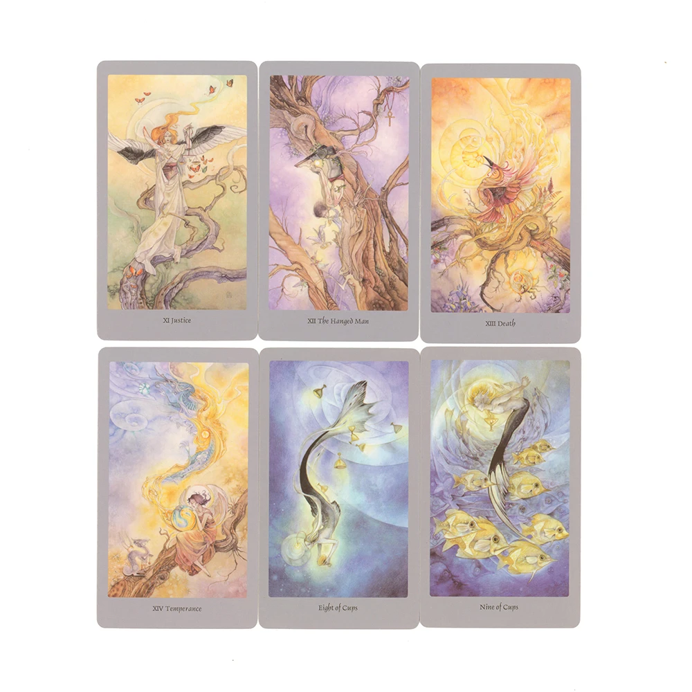 Shadows Tarot Deck Flowers Nymphs English Version Tarot Cards For Beginners Divination of Fate Deck Shadow with PDF Guidebook