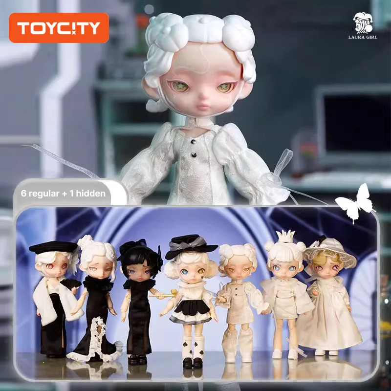

Laura“Black and White Spectrum”Toycity Blind Box Toys Collection Action Figure Random Mystery Box Children Christmas Gifts