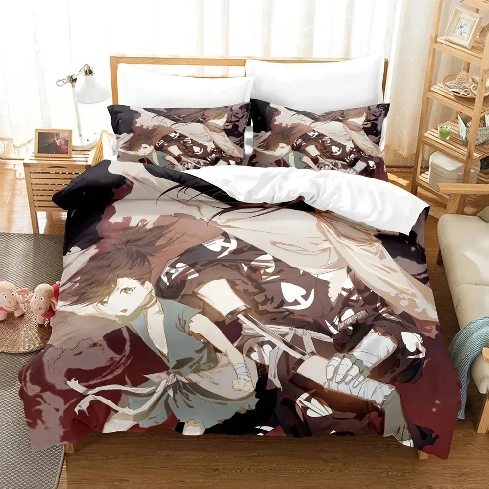 3D Print Anime Dororo Bedding Sets with Pillowcase Twin Full Queen King Size Duvet Cover Set  for Adult Boys Girls